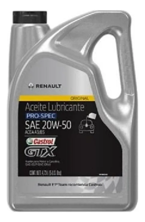 ACEITE CASTROL RENAULT 20W50 5L (4/7711943701)